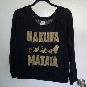 ⭐️DISNEY Lion King Hakuna Matata long sleeve